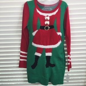 Mrs. Claus Love Always Christmas sweater Jr. L NWT